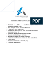 Cursos Aeronáuticos - Julio 2021