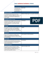 Inclusion and Exclusion Criteria