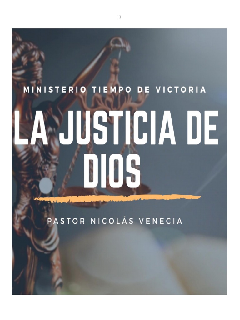 La Justicia de Dios en Cristo | PDF | Pecado | Cristo (título)