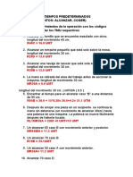 Ejercicios de Aplicacion de Tiempos Predeterminados