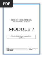 CP1 Module 7 Object Data