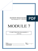 CP1 Module 7 Object Data