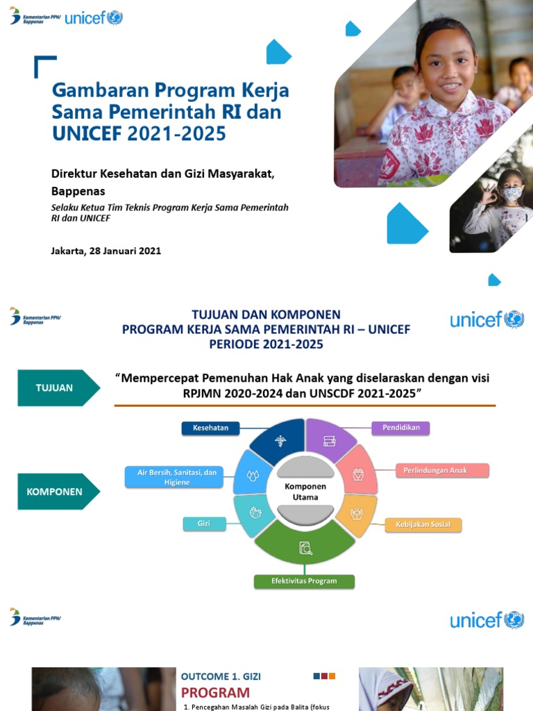 Program Kerja UNICEF 2021-2025 di RI | PDF
