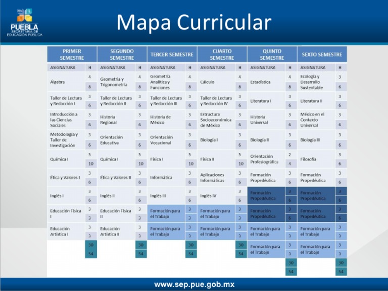Mapa Curricular Bachillerato | PDF