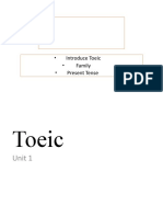 TOEIC LESSON 1: INTRODUCE FAMILY AND PRESENT TENSE