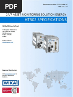 Htr02 Specifications: 24/7 Asset Monitoring Solution Energy