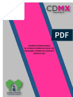 Padrón de Beneficiarios de Ayudas de Beneficio Social Del Programa Vivienda en Conjunto Ejercicio 2017