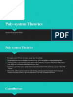 Polysystem Theories
