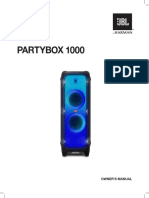 Partybox 1000: Owner'S Manual