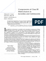 Components of Class III Malocclusion in Juveniles and Adolescents