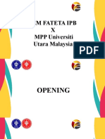 Bem Fateta Ipb X MPP Universiti Utara Malaysia