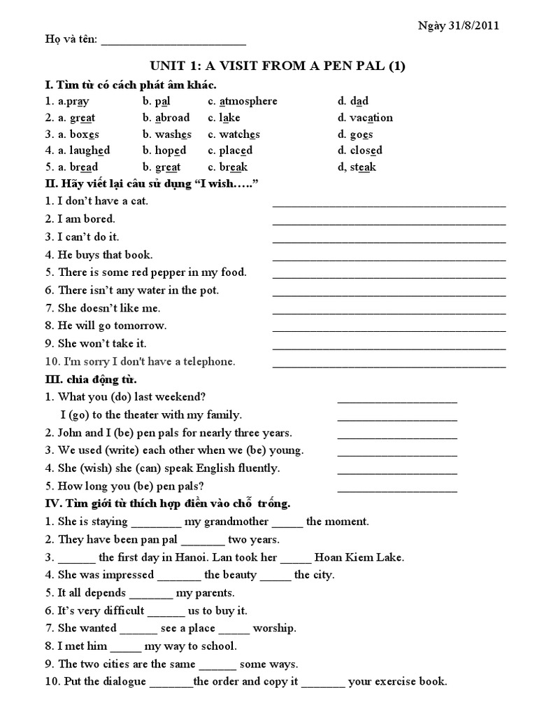 Bai tap tieng anh 9 unit 1 01 pdf