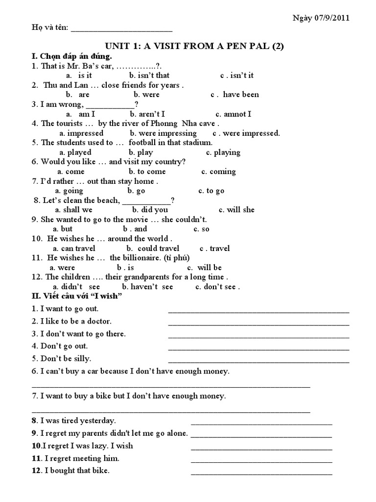 Bai tap tieng anh 9 unit 1 02 pdf language arts discipline home