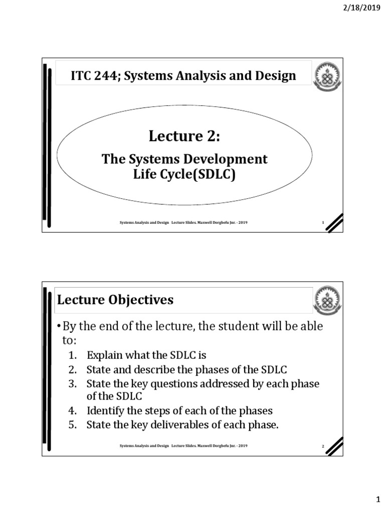 ITC 244 - Lecture 2 | PDF | Engineering | Information Age