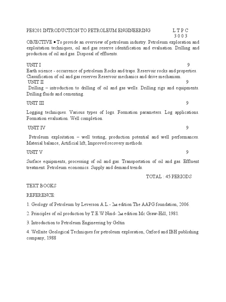 Introduction to Petroleum Engineering | PDF | Technology & Engineering