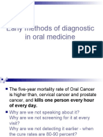 Early Methods of Diagnostic in Oral Medicine