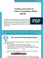 Prevention and Control of Hypertension: Developing A Global Agenda