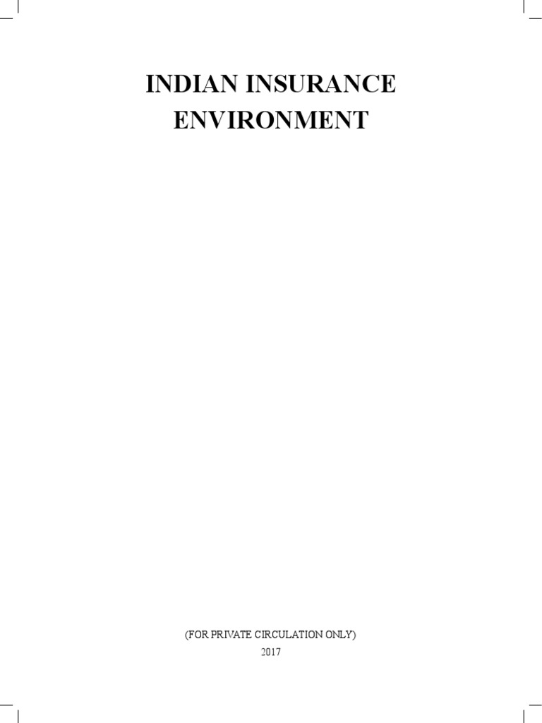 Indian Insurance Environment | PDF | Insurance | Economics