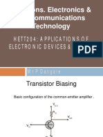 BSC Hons. Electronics & Telecommunications Technology: Hett204: Applications of Electronic Devices & Circuits