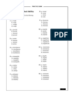 Section 1: Verbal Ability: Find The Correctly Spelled Word in The Following Questions