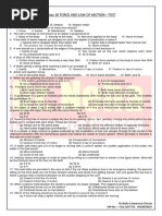 Class 9 Force and Law of Motion - Test