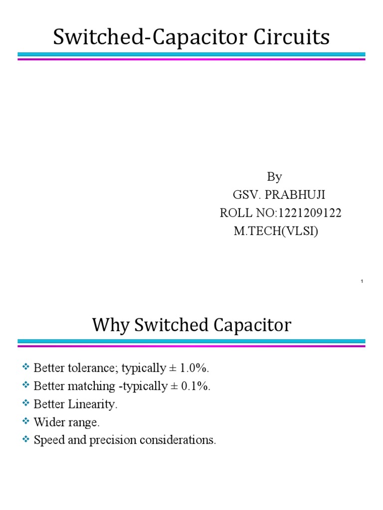 Switched Capacitors Circuits | PDF | Mosfet | Amplifier