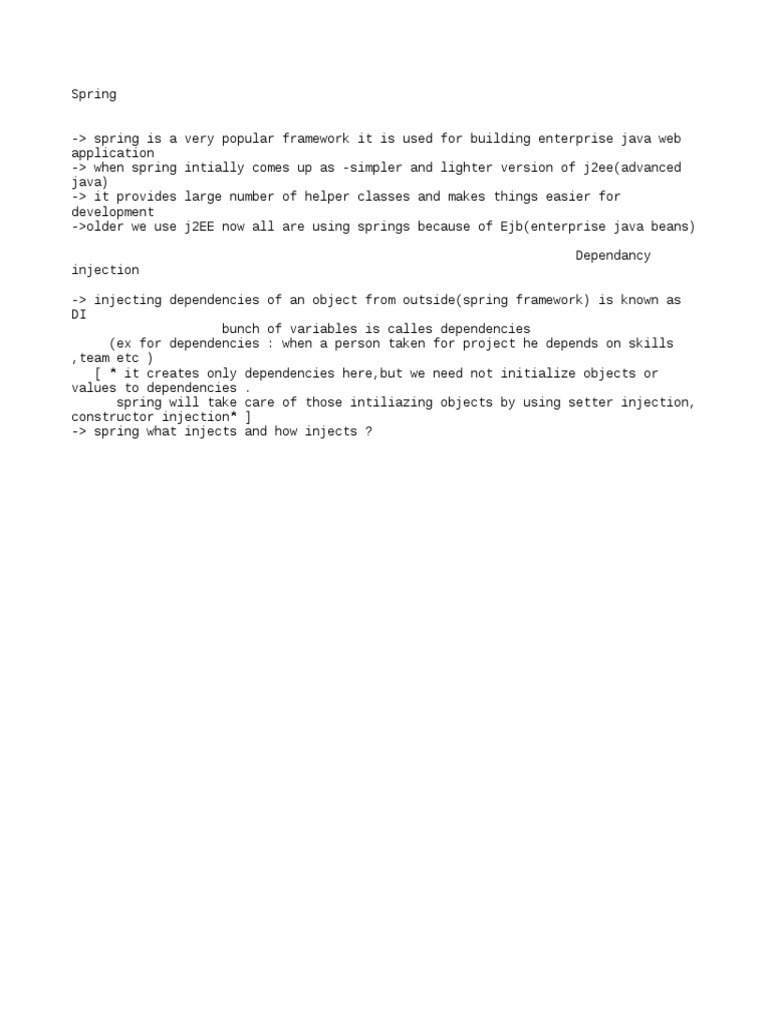 Spring Interview Ques | PDF