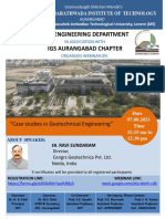 Civil Engineering Department Igs Aurangabad Chapter: "Case Studies in Geotechnical Engineering"