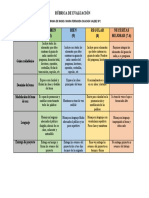 Rubrica de Evaluación