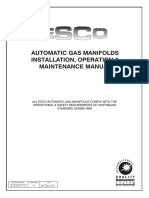 Esco Gas Manifold - Maintenance Manual