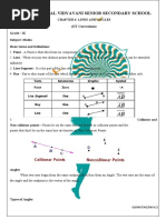 Grade 9 Maths IIT Worksheet 3 Lines and Angles