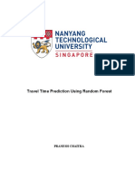 Travel Time Prediction Using Random Forest