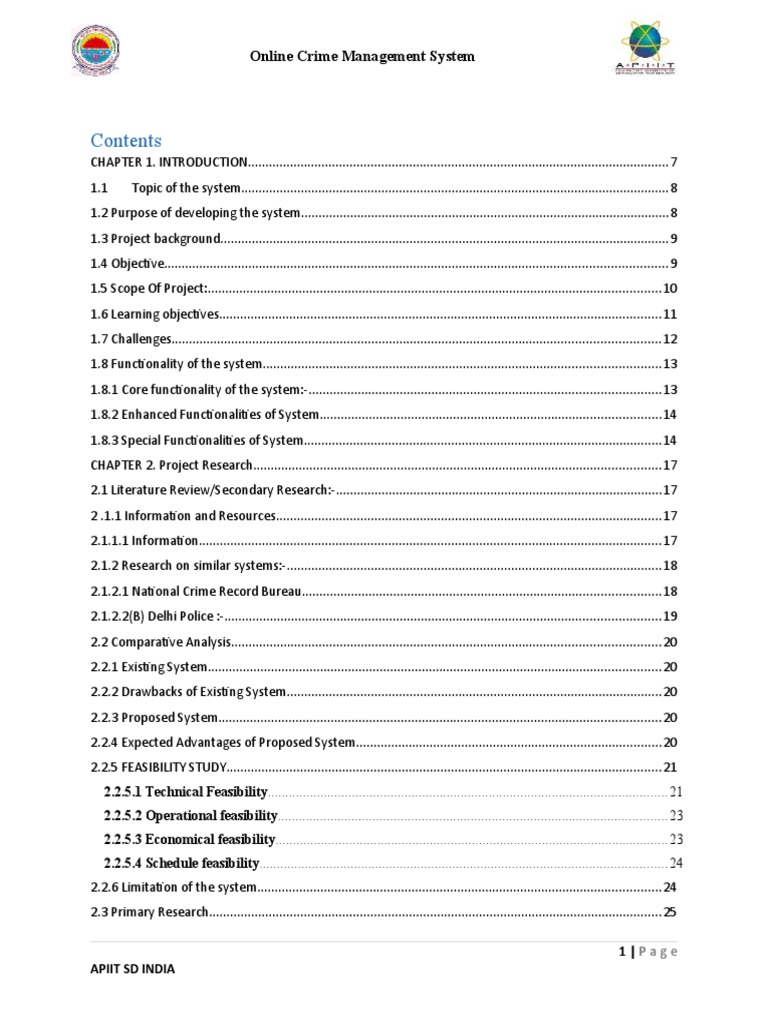 Online Crime Management System Overview | PDF | World Wide Web ...