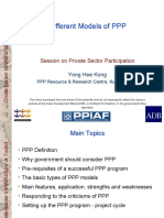 Different Models of PPP: Session On Private Sector Participation