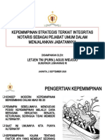 Ikatan Notaris Indonesia - Kepemimpinan Strategis - 2 September 2020 - Letjen Tni (Purn) Agus Widjojo