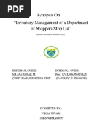 Download Synopsis of Inventory managementVikas by Vikas Tiwari SN52161544 doc pdf