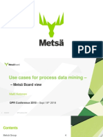 PM 16 Metsä - Process Mining Since 2011 - Journey of Continuous Business Improvements