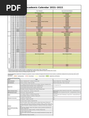 Academic Calendar 21 22 | Pdf | Academic Term | Workweek And Weekend