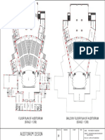 Floor Plan of Auditiorium (SCALE:-1:200) Balcony Floor Plan of Auditiorium (SCALE: - 1:200)