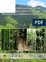 Estimation of Biomass and Carbon Stock of Bamboo