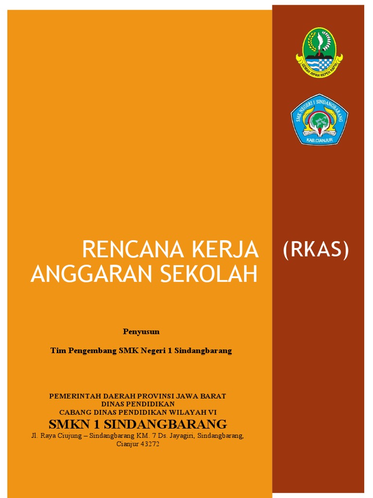 RKAS SMK Negeri 1 Sindangbarang 2023 | PDF