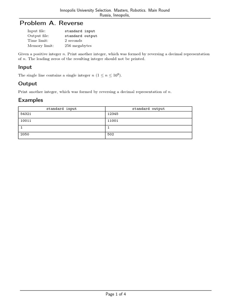 Reverse Number Search Problem | PDF | Array Data Structure | String ...