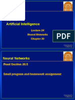 CS 416 Artificial Intelligence: Neural Networks