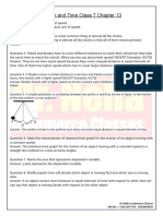 Motion and Time Class 7 Chapter 13