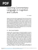 1 Opening Commentary: Language in Cognition and Culture: N. J. Enfield