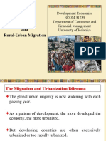 Urbanization and Rural - Urban Migration