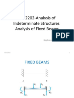 CIE 2202 2. Analysis of Fixed Beams