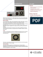 Xtralis Test Transformer: Features