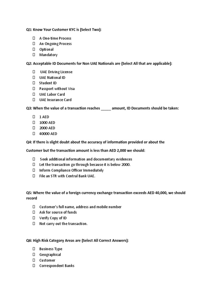 KYC and AML Compliance Guidelines | PDF | Money Laundering | Money