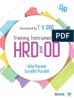 Training Instruments in HRD and OD by Udai Pareek